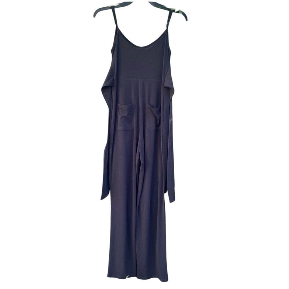 NWT Lovers + Friends black long sleeve cold shoulder jumpsuit w/Pockets XS - Picture 3 of 8